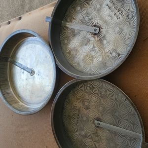 Set of 3 antique pie plates